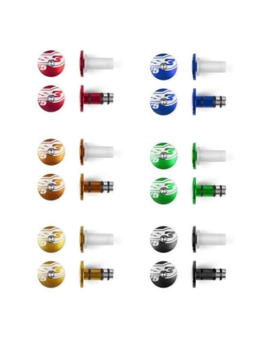 Embout de guidon S3 END rouge