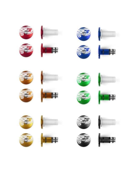 Embout de guidon S3 END rouge