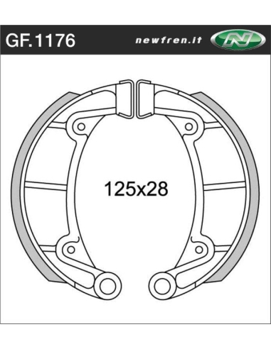 Machoires MONTESA Cota MH 123/200/349 frein av anti-eau