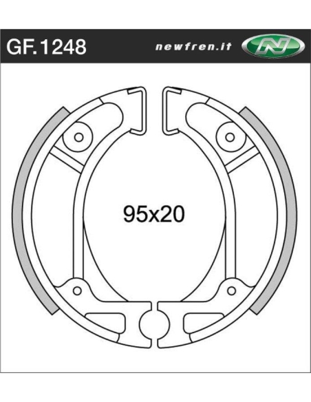 Machoires HONDA TLR 125/200 frein av/ar anti-eau