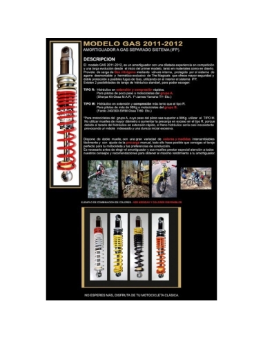 Amortisseurs 400mm MAGICALS