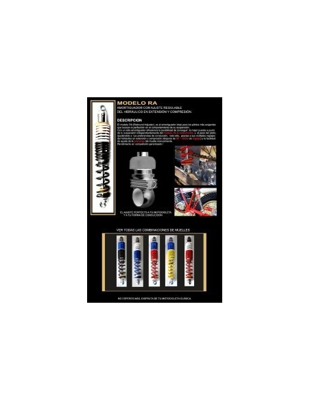 Amortisseurs 400 mm MAGICALS RA réglable hydraulique