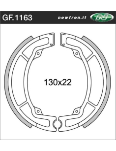 Machoires Yamaha Ty 250-S mono-amortisseur frein av 2