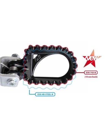 Repose pieds trial S3 "reculé"