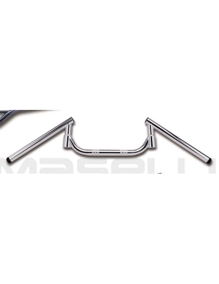 Guidons Condor plus Tommaselli en acier chromé