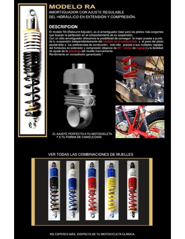 Amortisseurs 360mm MAGICALS RA