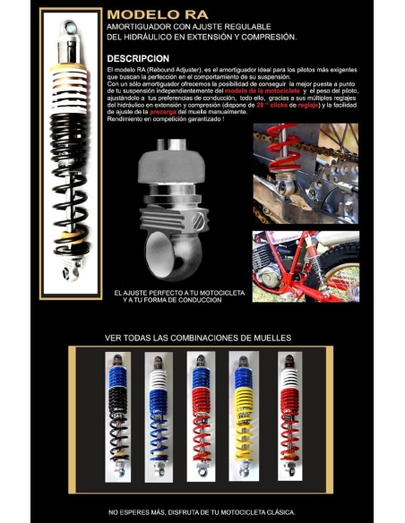 Amortisseurs 360mm MAGICALS RA