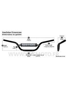 Guidon RENTHAL trial moyen  5 NOIR 2