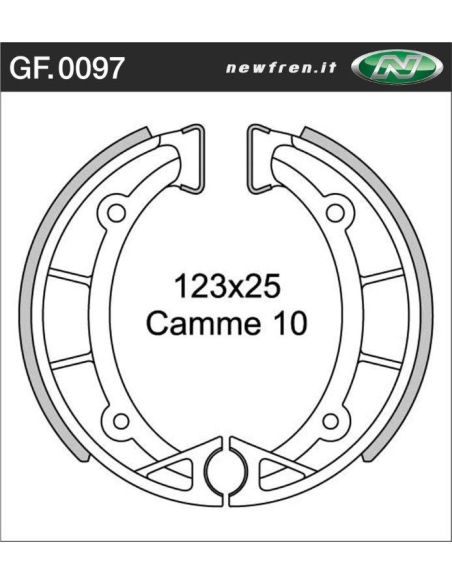 Machoires Fantic 50/80/125 frein av/ar