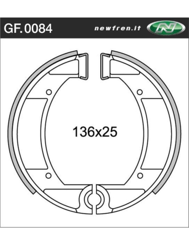 Machoires Fantic 125 (7 days) frein ar