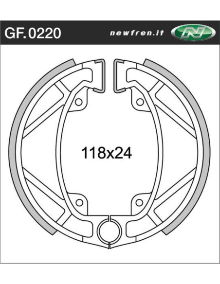 Machoires Fantic 50 trial frein av/ar