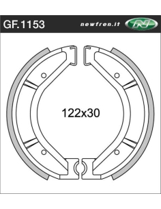 Machoires Ossa MAR et TR 250/350 frein av/ar 2